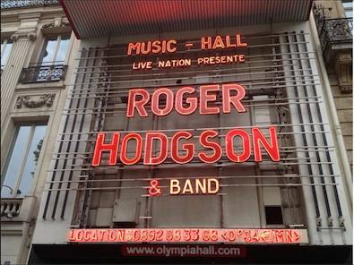 Roger Hodgson - Olympia, Paris, France